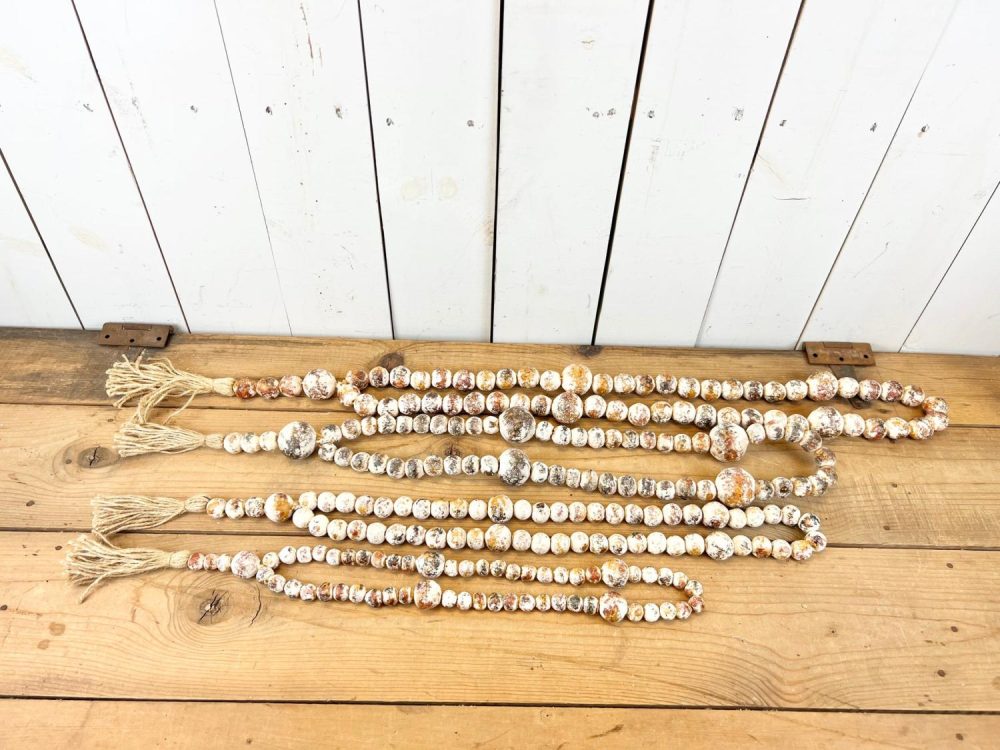 Bead Garlands | Terracotta Beaded Loops with Tassels Bead Garlands Bead Garlands