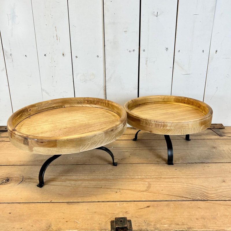 Cake Stands | Wood and Metal Cake Stand – Large Decorative Objects Cake Stands