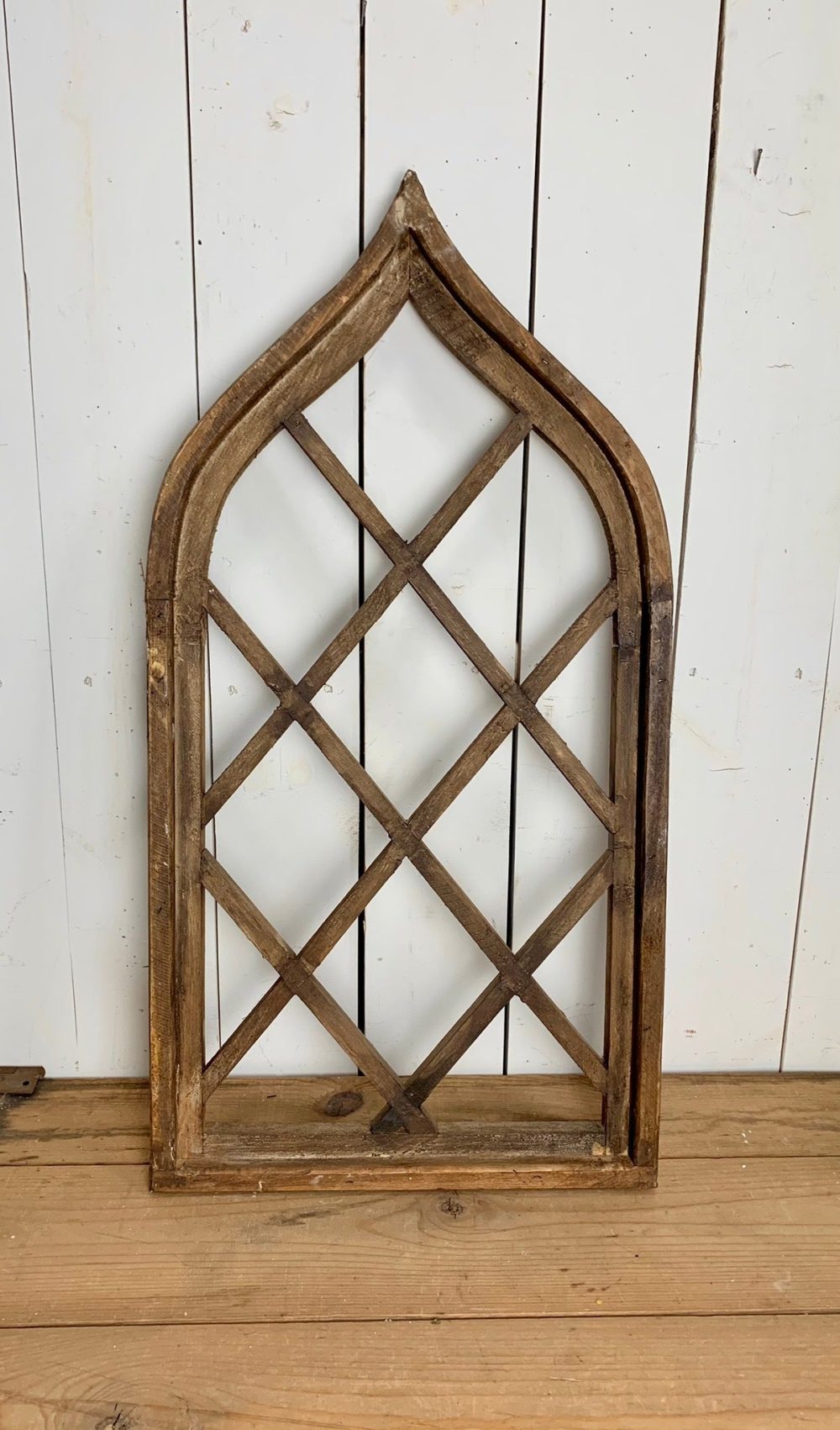 Church Windows | Brown Distressed Criss Cross Church Window Church Windows Church Windows