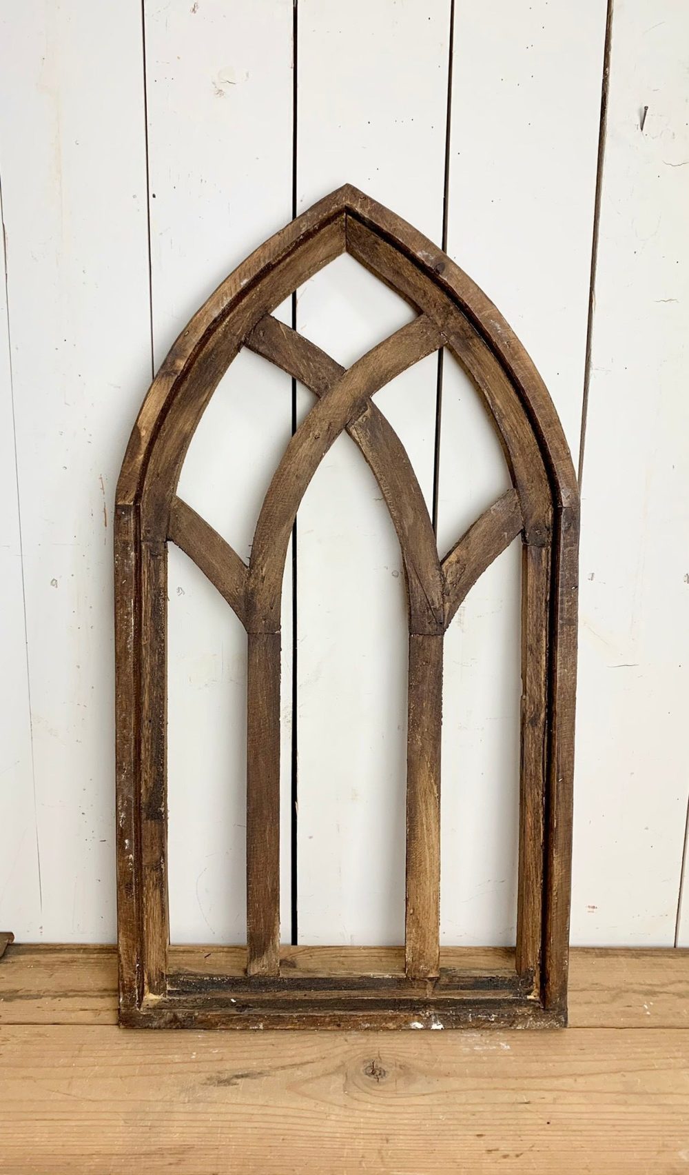 Church Windows | Brown Distressed Rounded Church Window Church Windows Church Windows