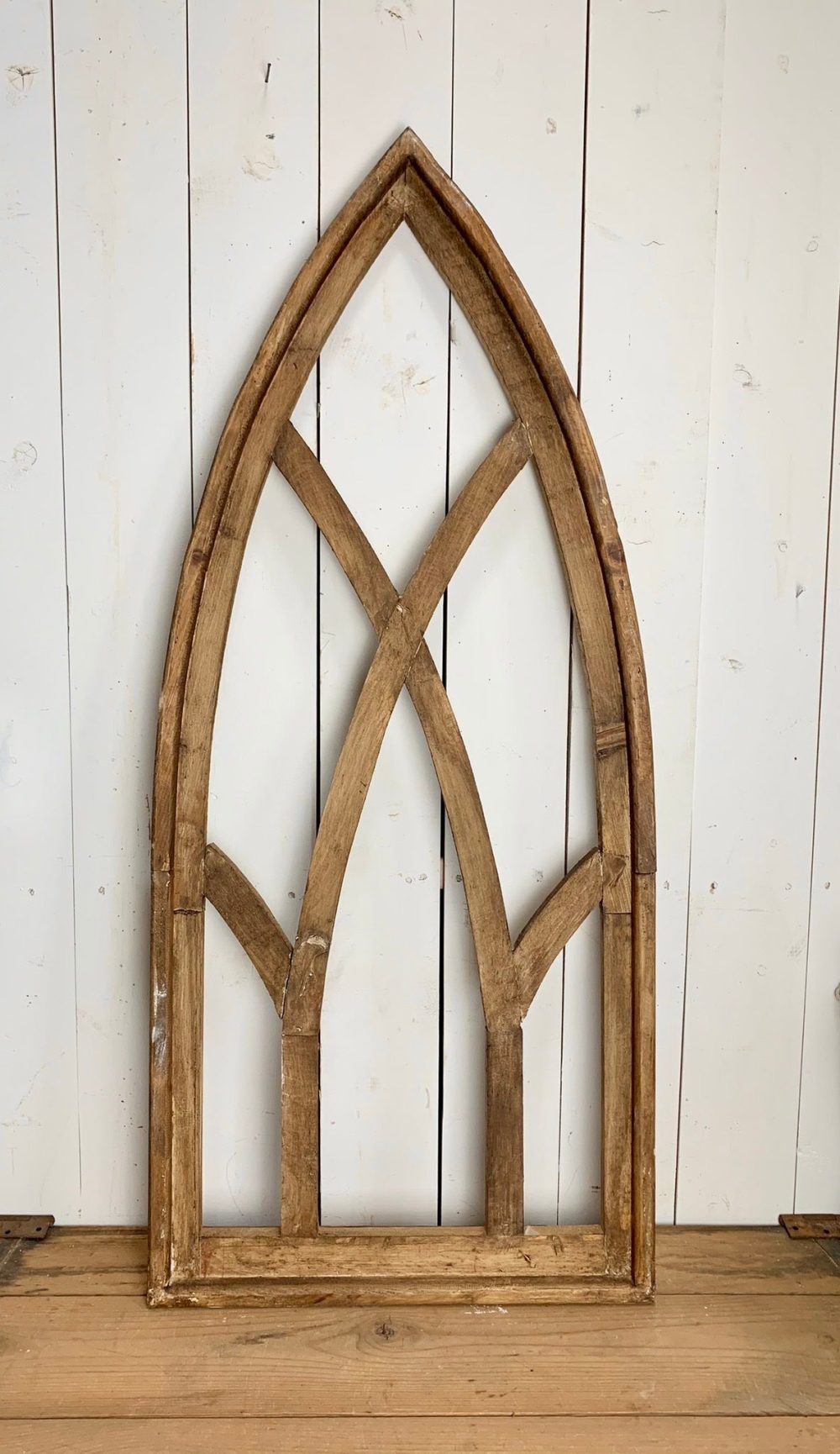 Church Windows | Large Brown Distressed Pointed Church Window Church Windows Church Windows