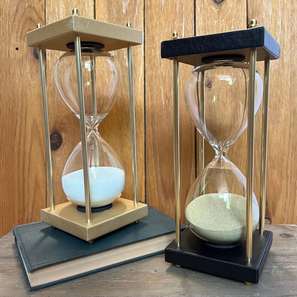 Clocks & Sand Timers | 10” Sand Timer – 2 Styles Clocks & Sand Timers Clocks & Sand Timers