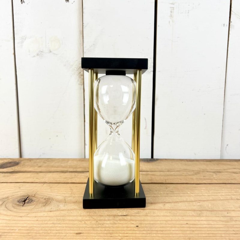 Decorative Objects | Black and Gold Sand Timer Clocks & Sand Timers Clocks & Sand Timers