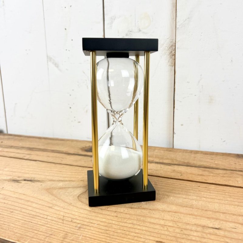 Decorative Objects | Black and Gold Sand Timer Clocks & Sand Timers Clocks & Sand Timers