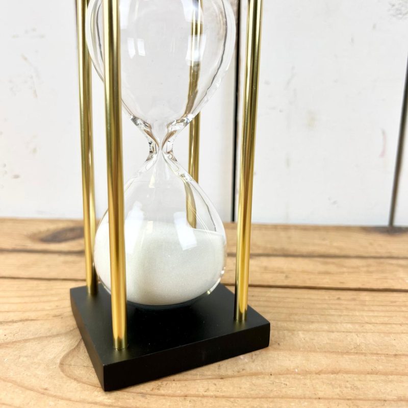 Decorative Objects | Black and Gold Sand Timer Clocks & Sand Timers Clocks & Sand Timers