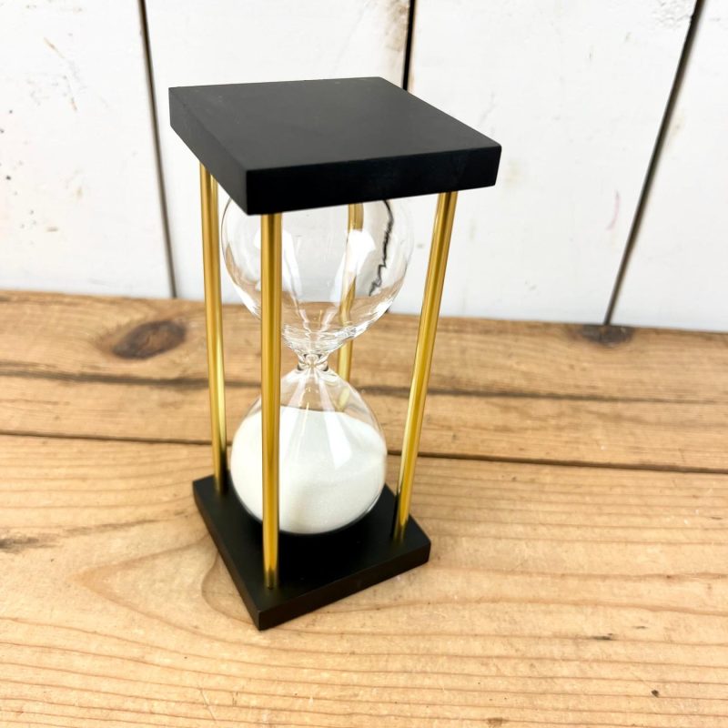 Decorative Objects | Black and Gold Sand Timer Clocks & Sand Timers Clocks & Sand Timers