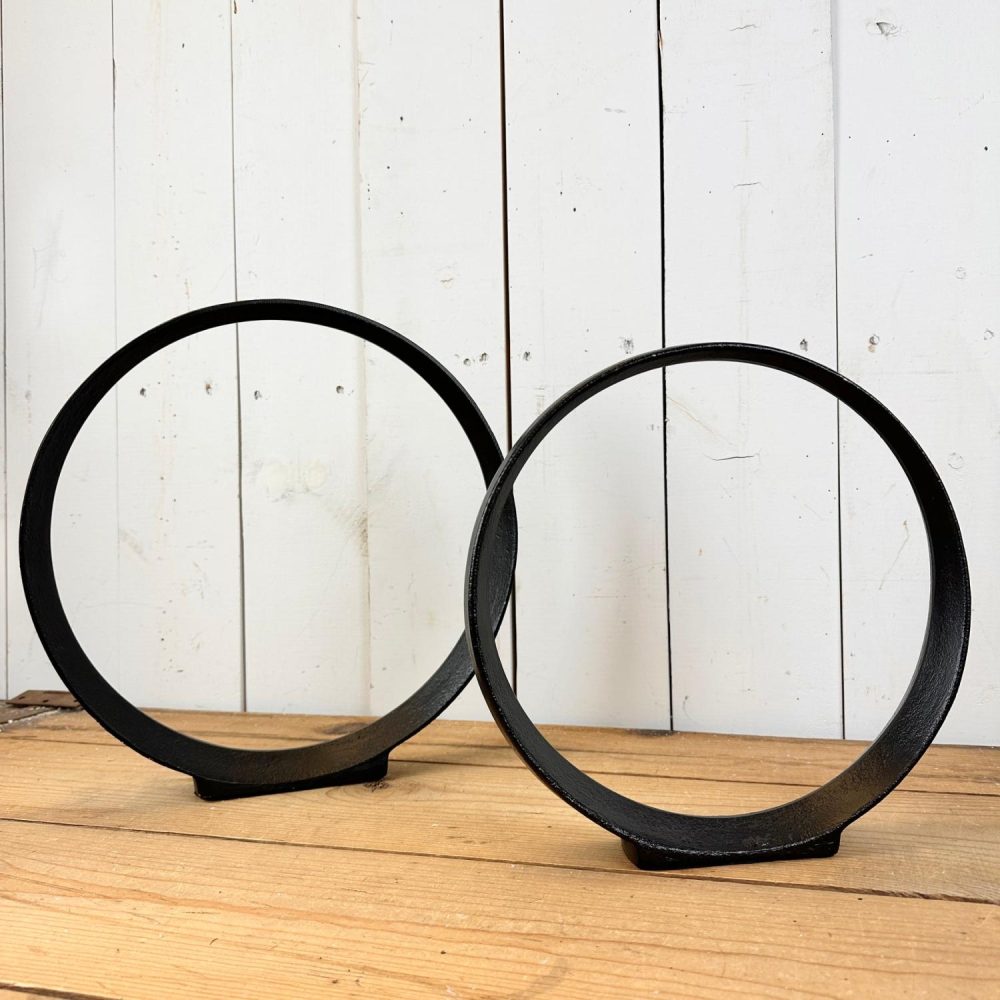 Decorative Objects | Black Ring Sculpture Set Decorative Objects Decorative Objects