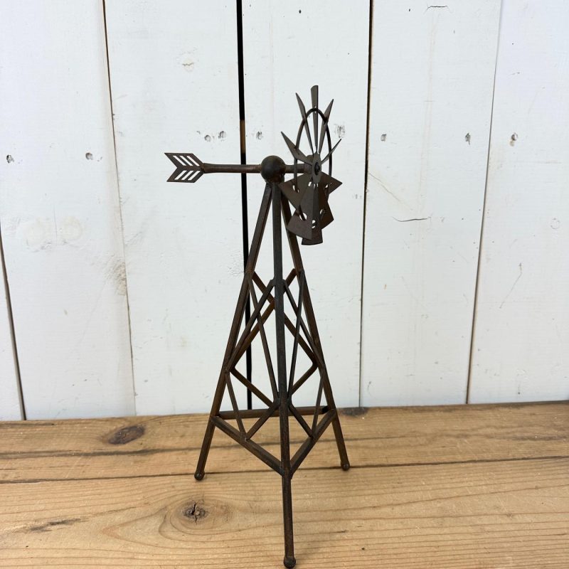 Decorative Objects | Brown Metal Windmill Decorative Objects Decorative Objects