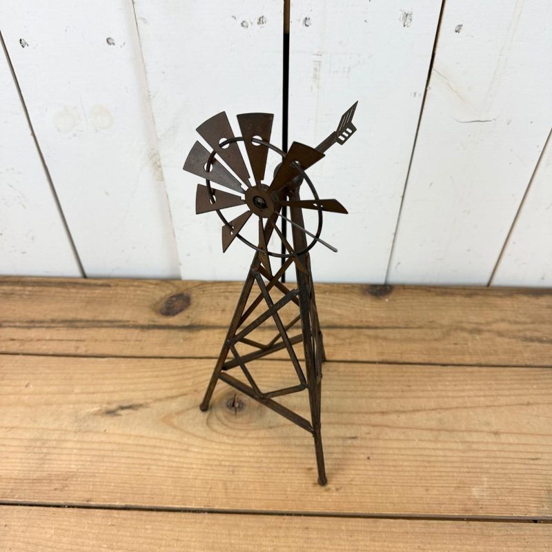 Decorative Objects | Brown Metal Windmill Decorative Objects Decorative Objects