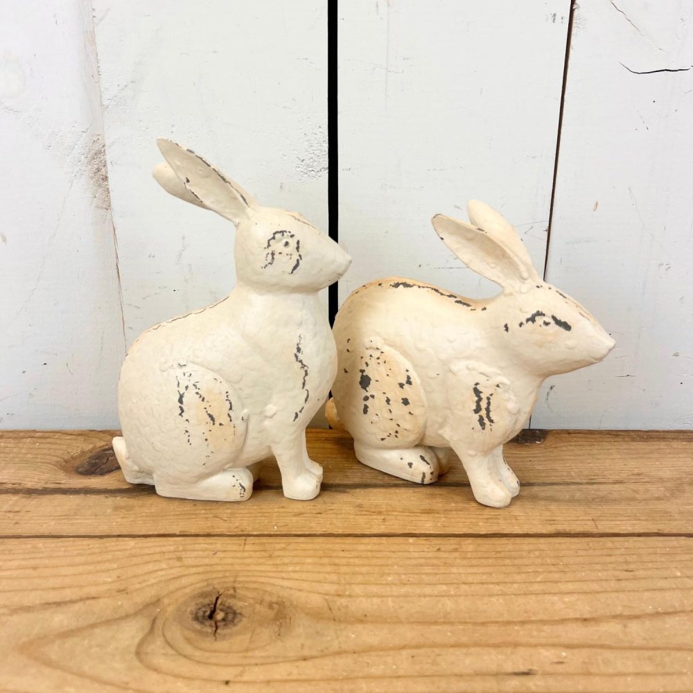 Decorative Objects | Distressed Resin Bunnies Decorative Objects Decorative Objects