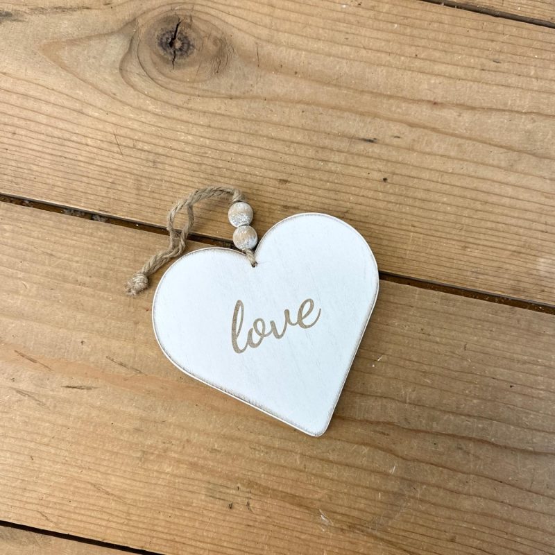 Decorative Objects | “Love” Hanging Heart Decorative Objects Decorative Objects