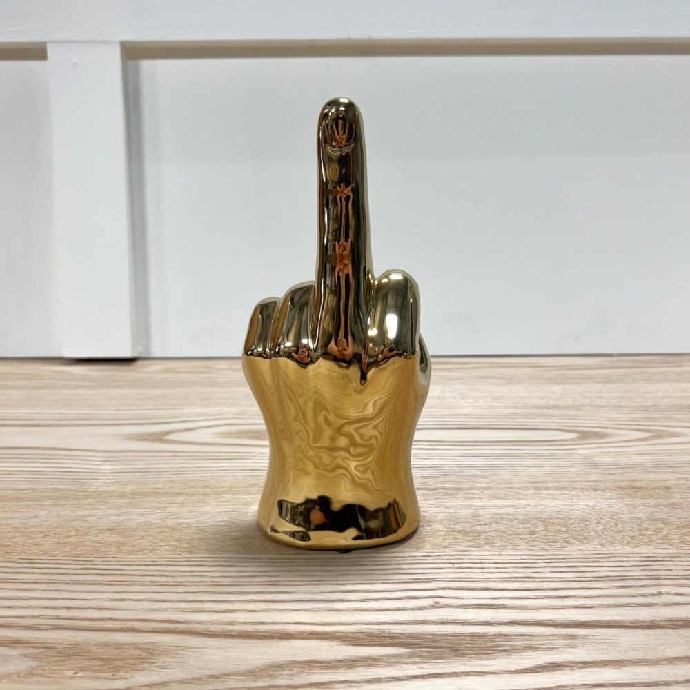 Decorative Objects | Gold Metallic Traffic Finger Decorative Objects Decorative Objects