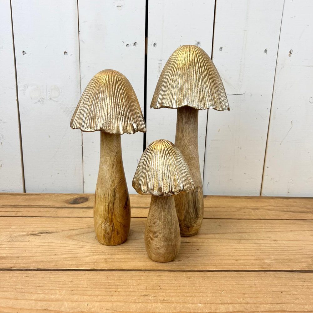 Decorative Objects | Gold Mushrooms Decorative Objects Decorative Objects