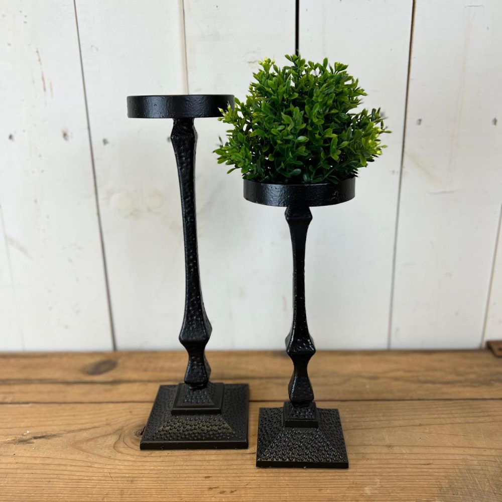 Decorative Objects | Iron Candle Holder, Set of 2 Decorative Objects Decorative Objects