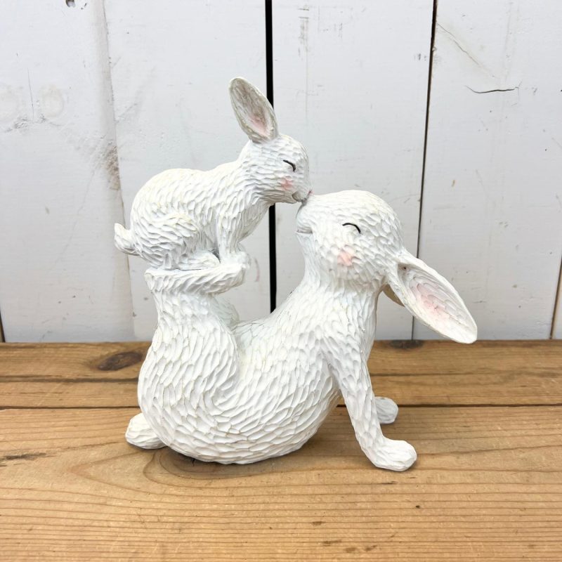 Decorative Objects | Momma and Baby Bunny Figurine Decorative Objects Decorative Objects