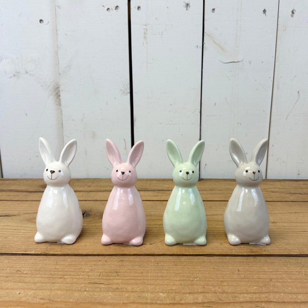 Decorative Objects | Pastel Ceramic Bunnies Decorative Objects Decorative Objects