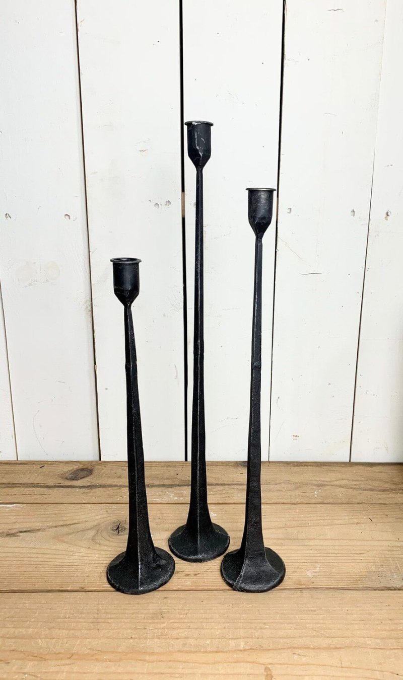 Decorative Objects | Thin Black Candle Holder Set of 3 Decorative Objects Decorative Objects