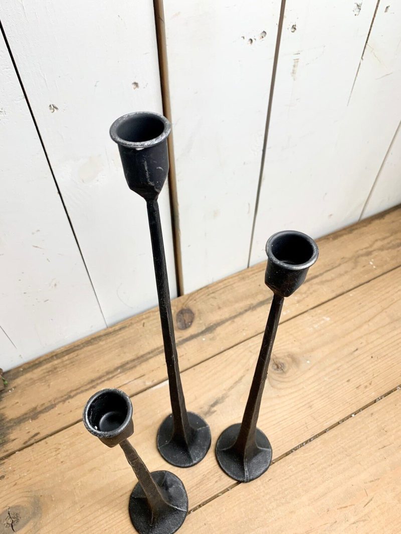 Decorative Objects | Thin Black Candle Holder Set of 3 Decorative Objects Decorative Objects