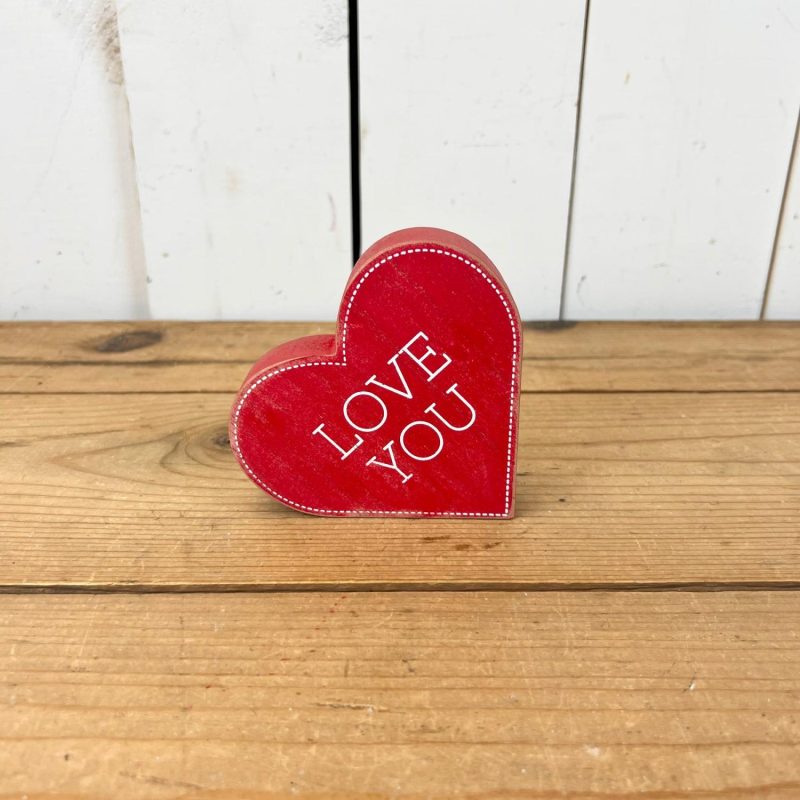 Decorative Objects | Valentine’s Day Wooden Heart Decorative Objects Decorative Objects