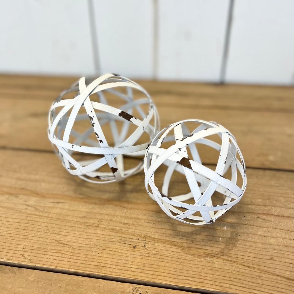 Decorative Objects | White Orbs, Two Sizes Available Decorative Objects Decorative Objects