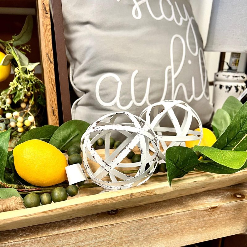 Decorative Objects | White Orbs, Two Sizes Available Decorative Objects Decorative Objects