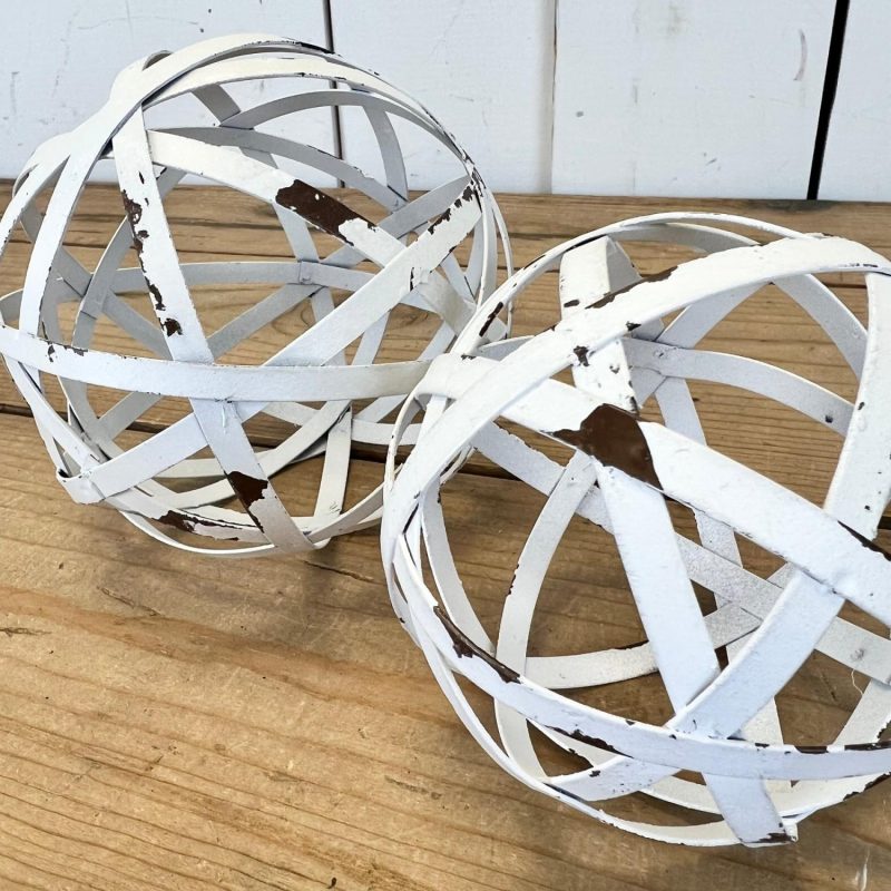 Decorative Objects | White Orbs, Two Sizes Available Decorative Objects Decorative Objects