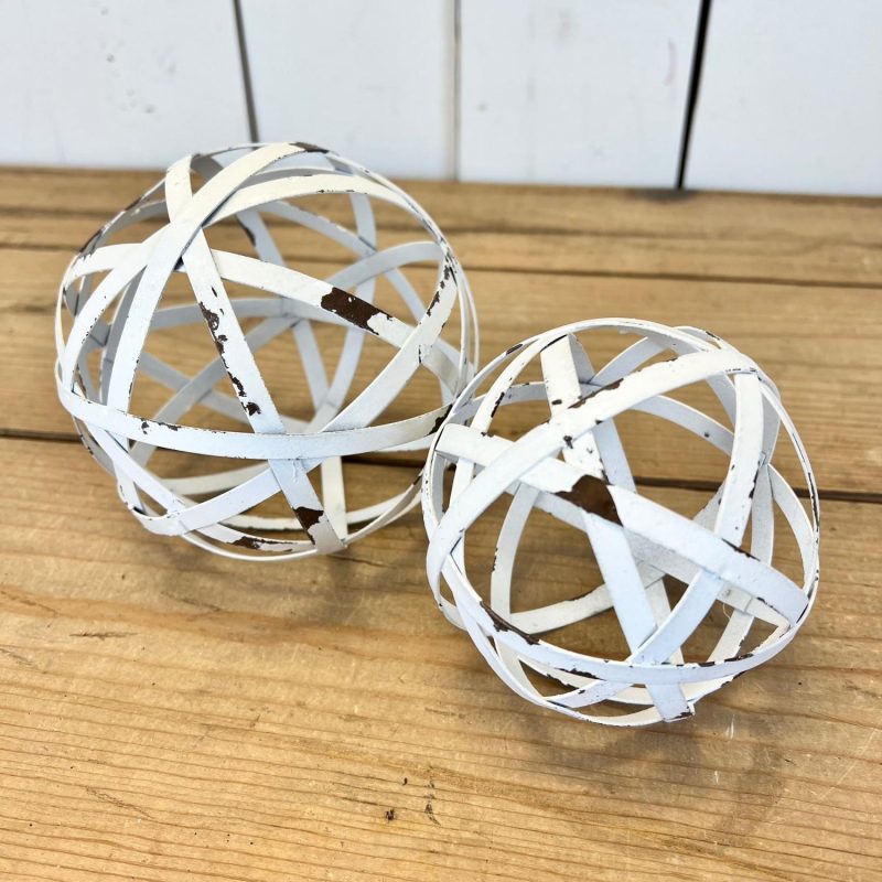 Decorative Objects | White Orbs, Two Sizes Available Decorative Objects Decorative Objects