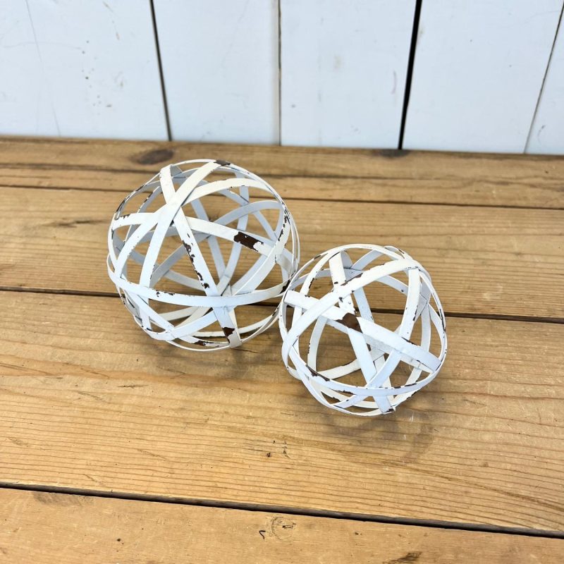 Decorative Objects | White Orbs, Two Sizes Available Decorative Objects Decorative Objects