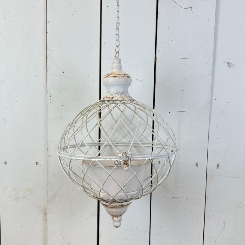 Decorative Objects | White Sphere Hanging Planters Decorative Objects Decorative Objects