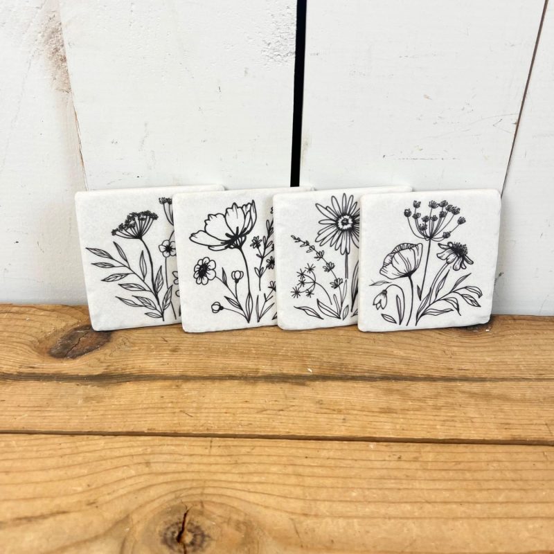 Decorative Objects | Wildflower Coasters Decorative Objects Decorative Objects