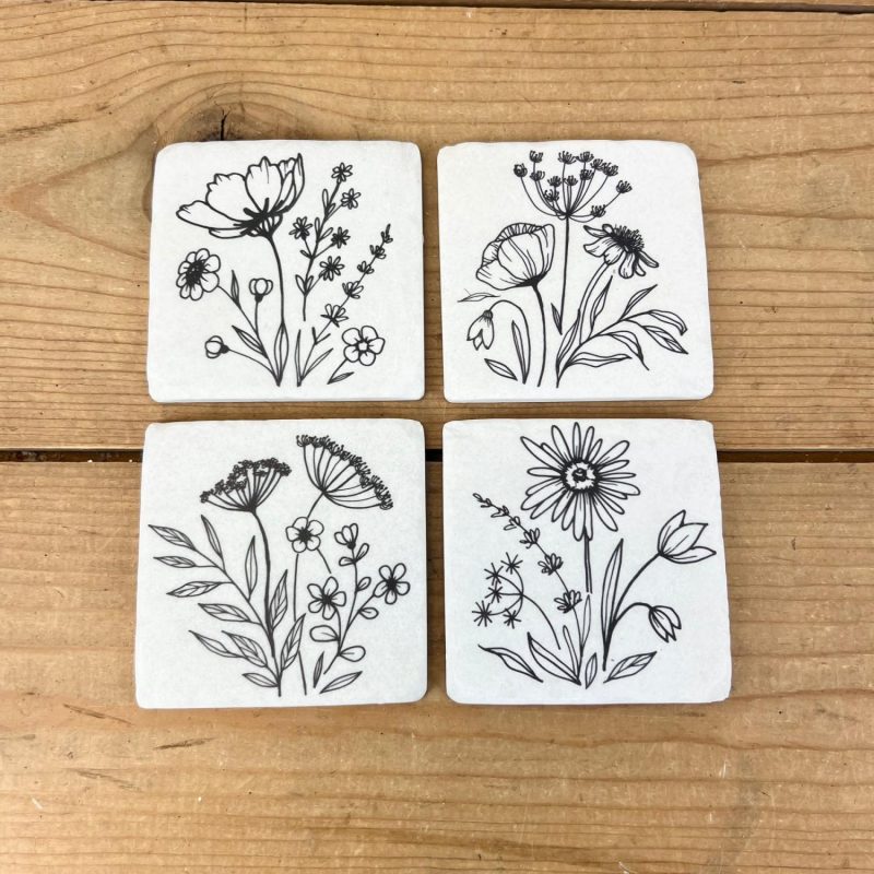 Decorative Objects | Wildflower Coasters Decorative Objects Decorative Objects