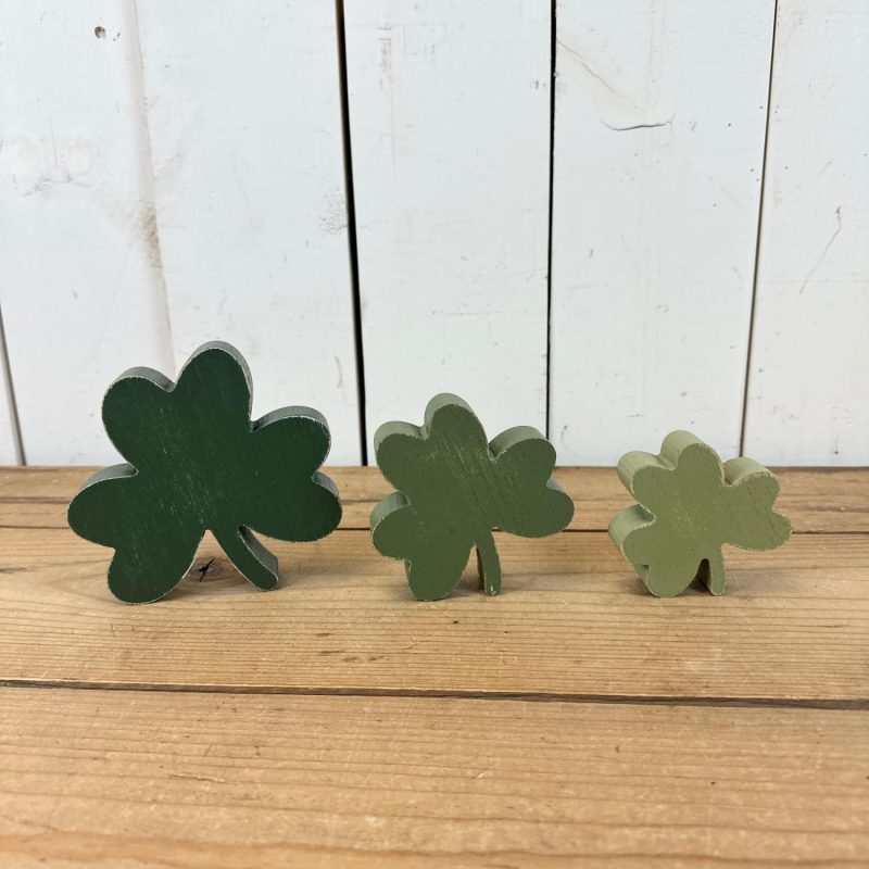 Decorative Objects | Wooden Shamrock Set Decorative Objects Decorative Objects