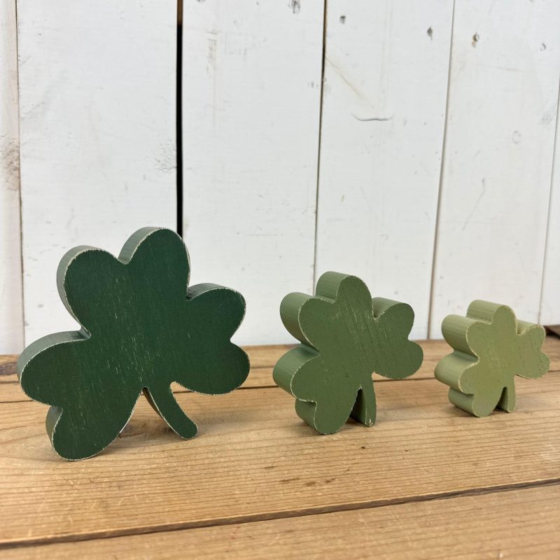 Decorative Objects | Wooden Shamrock Set Decorative Objects Decorative Objects