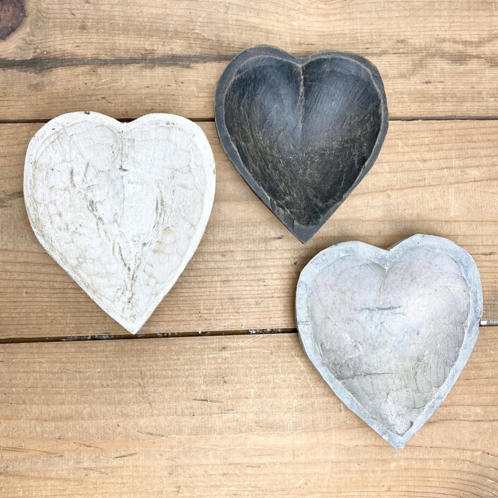 Dough Bowls | Mini Wooden Heart Dough Bowls Dough Bowls Dough Bowls