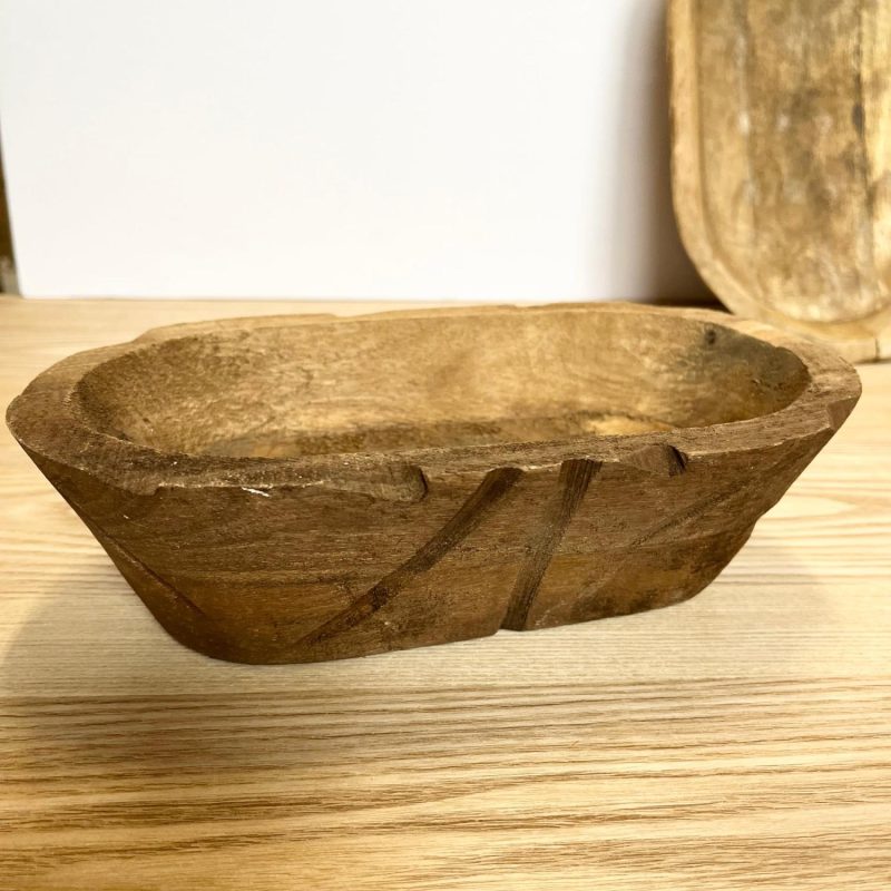 Dough Bowls | Wooden Oblong Dough Bowl – Two Sizes Dough Bowls Dough Bowls