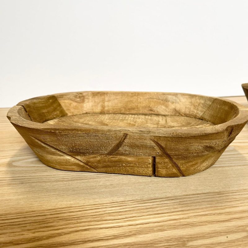 Dough Bowls | Wooden Oblong Dough Bowl – Two Sizes Dough Bowls Dough Bowls