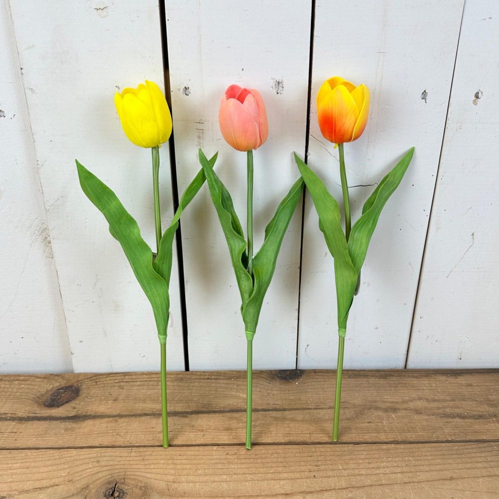 Floral Stems | Real-Feel Single Jumbo Tulip Stem Floral Stems Floral Stems