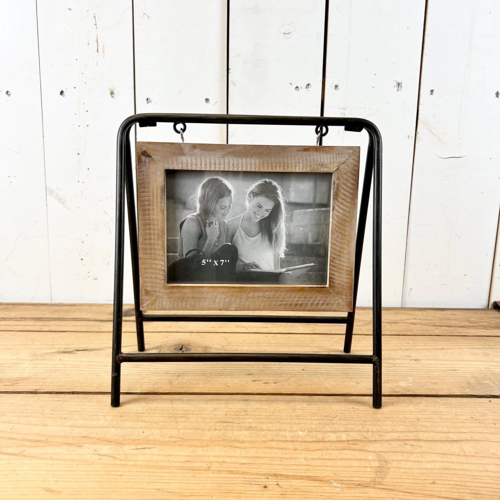 Frames | 5" x 7" Wood and Metal Photo Frame Frames Frames