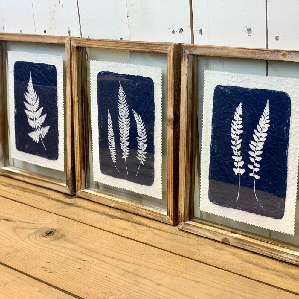 Frames | Textured Fern Prints, Set of Three Frames Frames