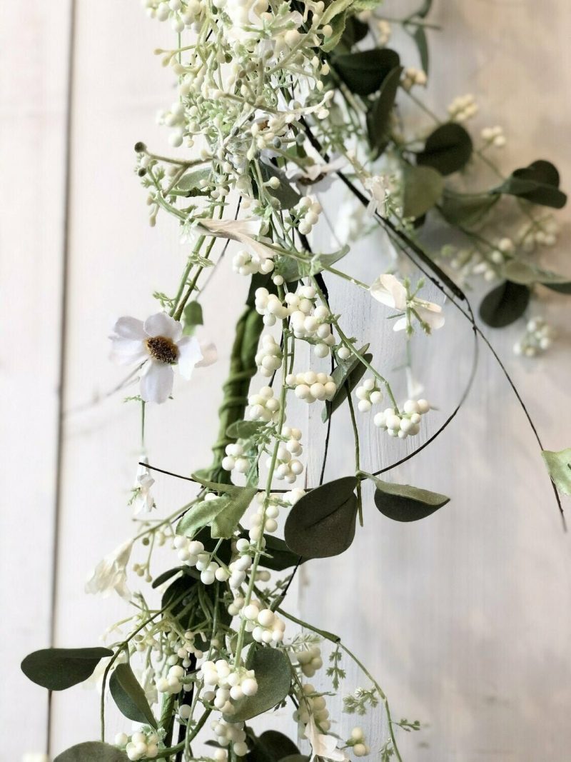 Garlands | Daisy Eucalyptus Garland Florals & Greenery Garlands