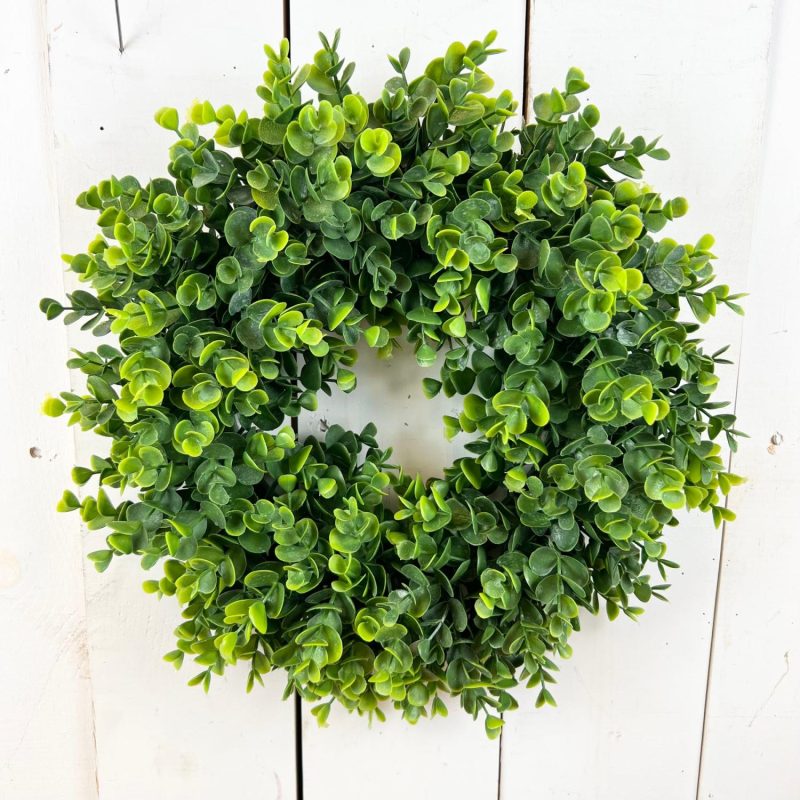 Greenery | 6" Real Feel Eucalyptus Candle Ring Florals & Greenery Greenery