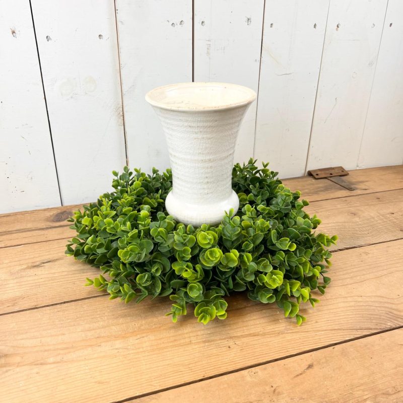 Greenery | 6" Real Feel Eucalyptus Candle Ring Florals & Greenery Greenery