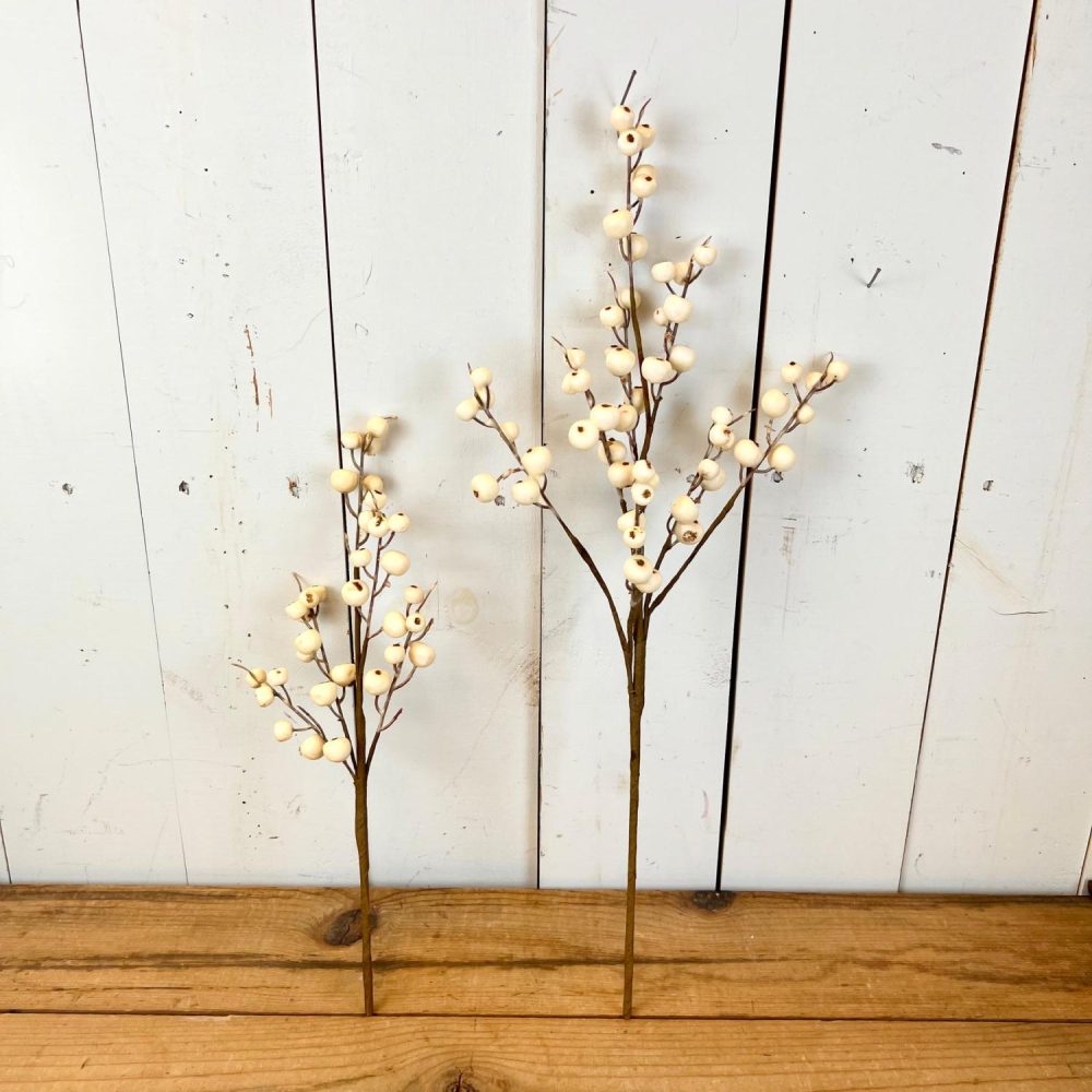 Greenery | Cream Berry Stem Floral Stems Floral Stems