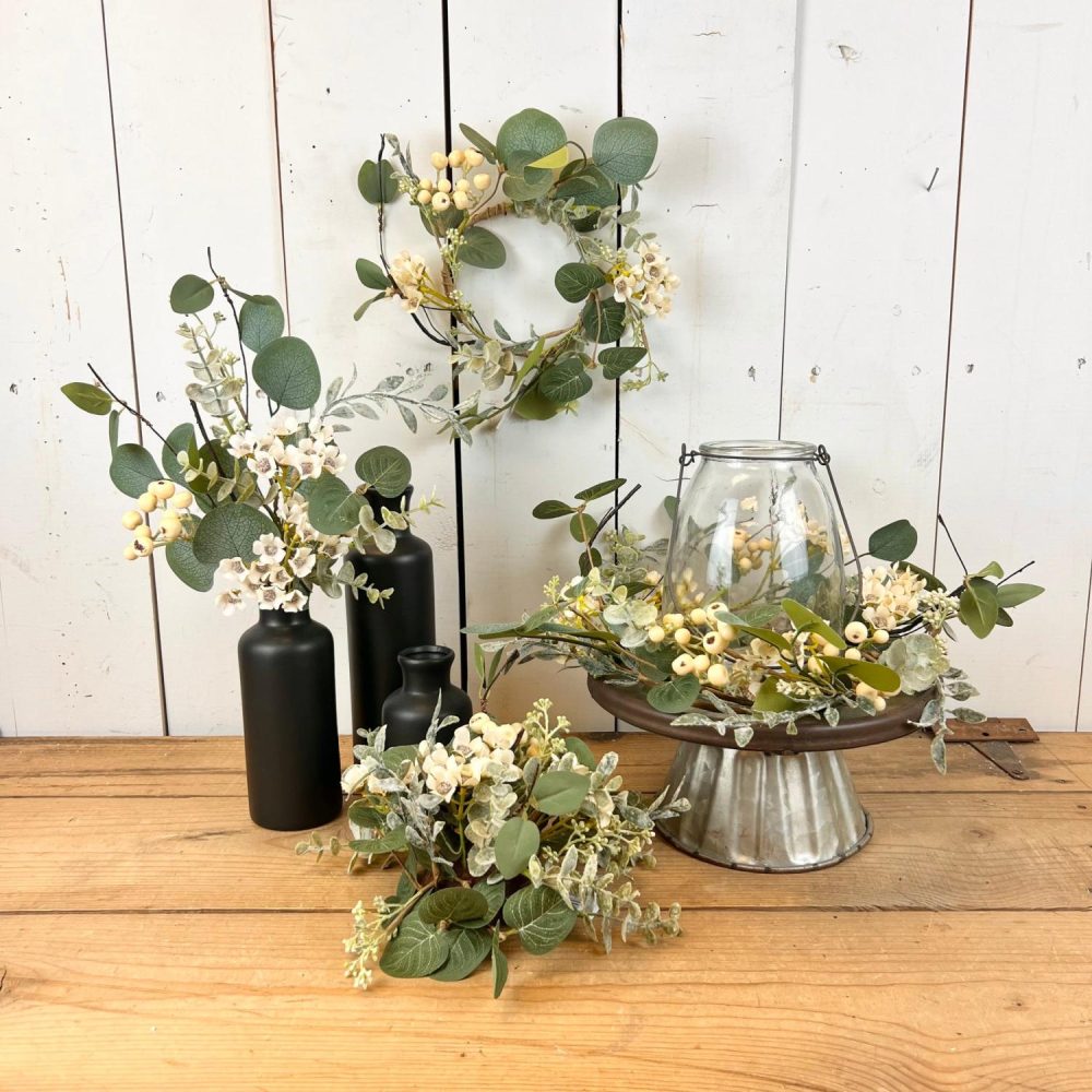 Greenery | Mixed Eucalyptus with Wax Flower Collection Floral Stems Floral Stems