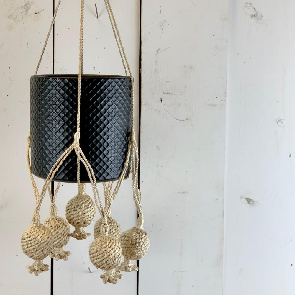 Macrame | Ivory Cluster Macramé Hanger Home Decor Macrame