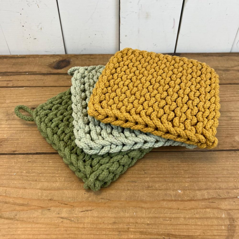 Potholders | Crocheted Potholders Kitchen Potholders