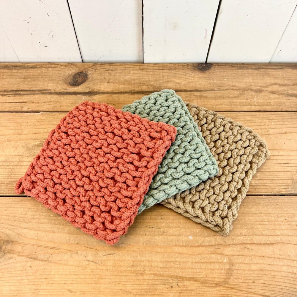 Potholders | Crocheted Potholders Kitchen Potholders