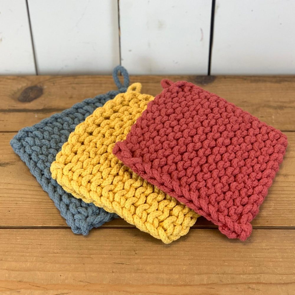 Potholders | Crocheted Potholders Kitchen Potholders