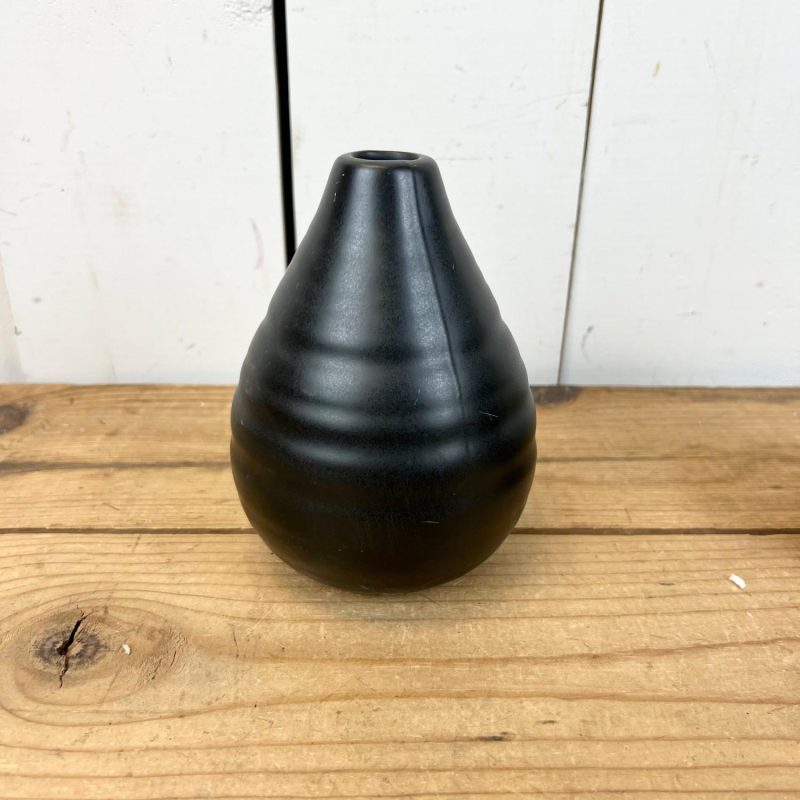 Pottery | Black Matte Mini Vases Home Decor Pottery