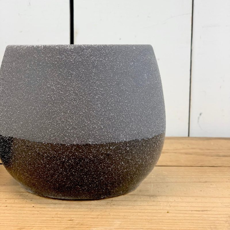 Pottery | Black Speckled Two-Toned Pots Home Decor Pottery